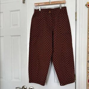 Chibi Pants in Brown & Black check
